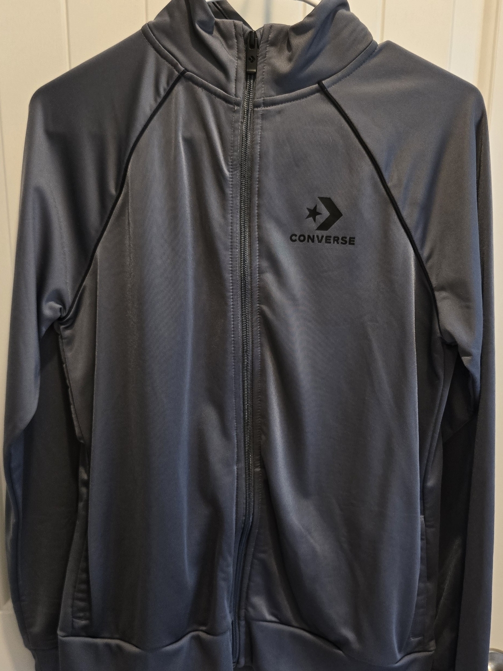 Converse Gray Full-Zip Performance Jacket